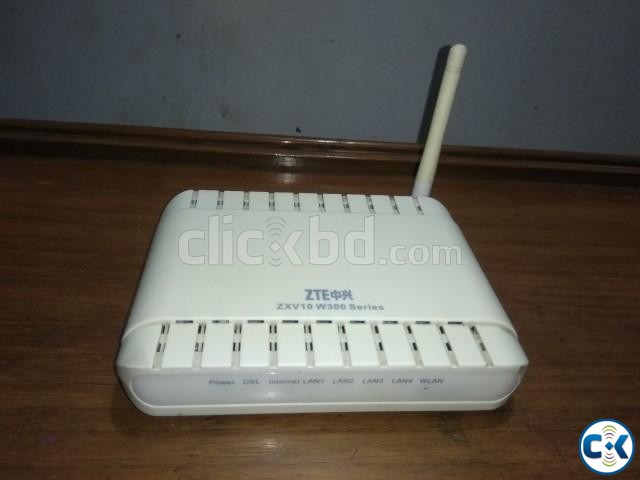 ZTE ADSL Wifi Modem 150Mbps with splitter | ClickBD large image 1