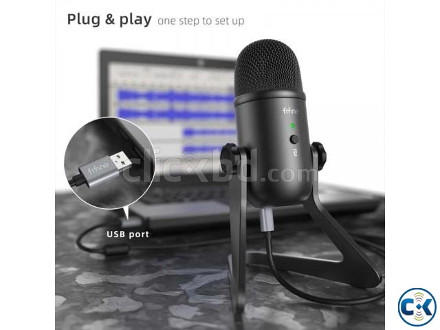 Fifine K678 Studio USB Microphone with a Live Monitoring large image 3
