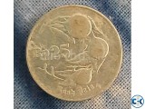 Indoneshia old coin Rp 25 year1996