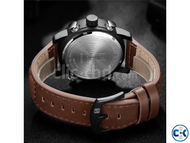 Naviforce NF9160 Men s Genuine Leather Watch large image 3