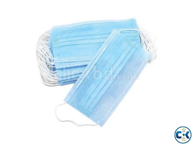 Surgical Disposable Protective Face Masks- 3-Ply 50 pcs box large image 1