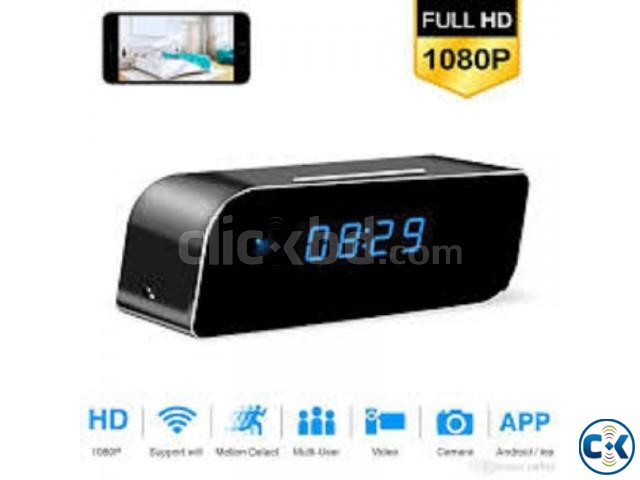 Clock Live Wifi IP Cam Video with Voice Recorder Spy Camera | ClickBD large image 1