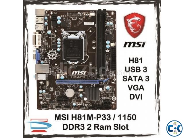 MSI H81M-E33 Intel H81 Chipset Desktop Motherboard large image 2