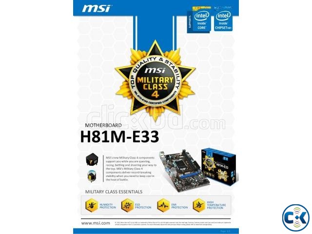 MSI H81M-E33 Intel H81 Chipset Desktop Motherboard large image 4