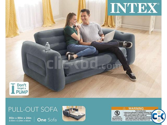Intex Inflatable PullOut Sofa Cum Bed With Pumper ClickBD