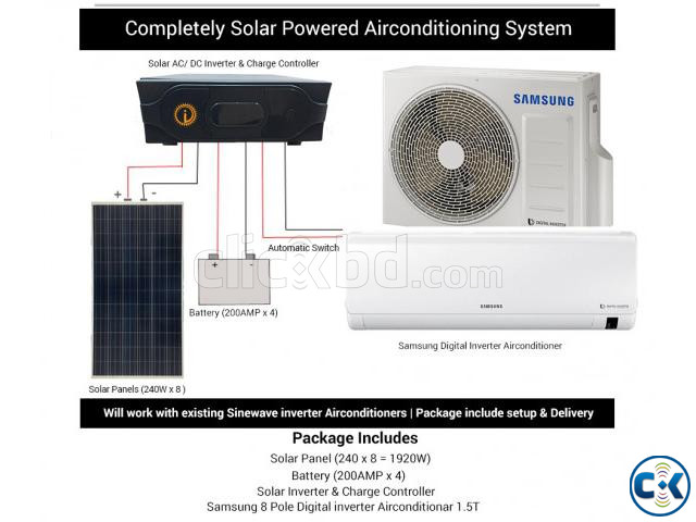 Solar hybrid air conditioner large image 0
