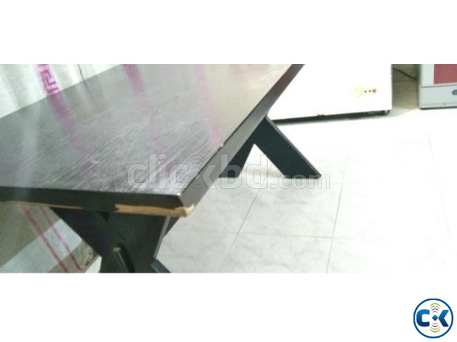 Used Black Wooden Dining Table | ClickBD large image 3