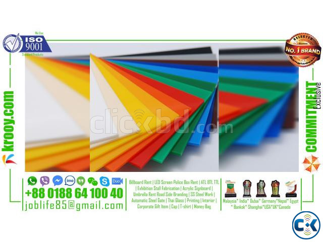 1mm acrylic sheet thin acrylic sheet 3mm plastic sheet | ClickBD large image 2