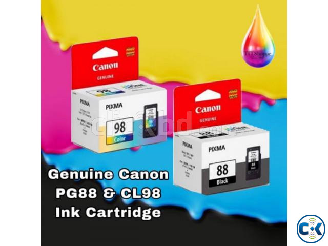 Canon original genuine PG-88 CL-98 black color ink cartridge large image 0