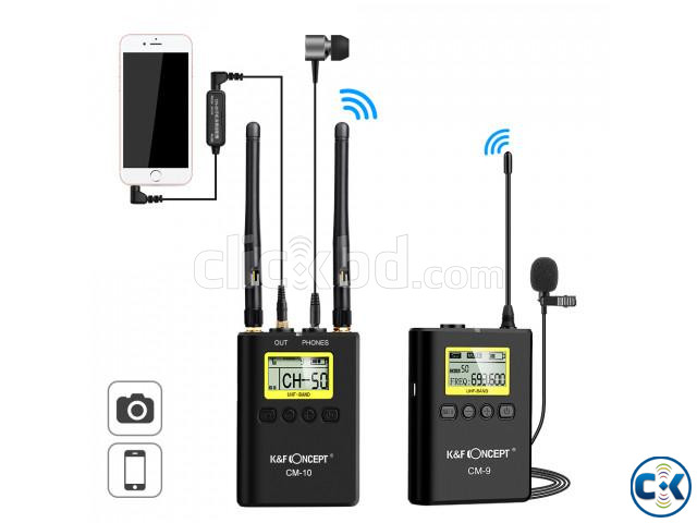 K F Concept KF10.011 CM9 UHF Wireless Lavalier Microphone | ClickBD large image 0