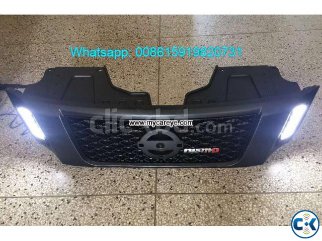 Nissan NP300 Navara Grills Car Front Bumper Grille With LED | ClickBD large image 0