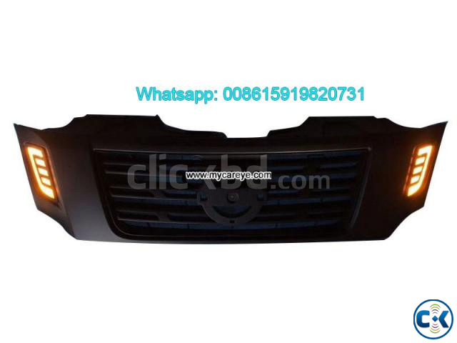 Nissan NP300 Navara Grills Car Front Bumper Grille With LED | ClickBD large image 4