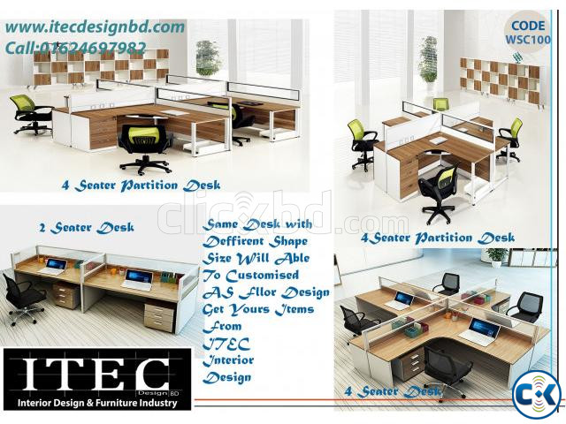 Office Workstation Desk | ClickBD large image 0