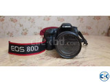 Canon EOS-80D 18-135mm lens included 