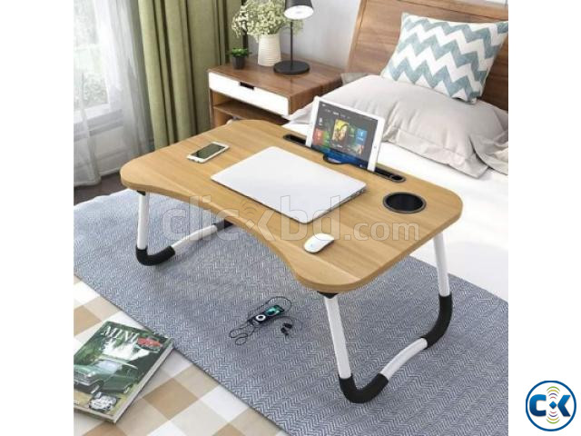 Folding Laptop Stand Holder Study Table Desk for Bed large image 0