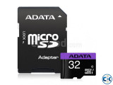 Adata 32GB Micro SD Class-10 SDHC-UHX-I Memory Card