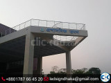 led sign and neon sign with acp board branding ss top letter