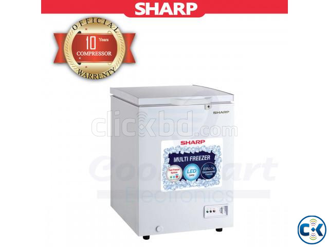 Sharp 110 Ltrs Deep Freezer SJC-118-WH | ClickBD large image 1