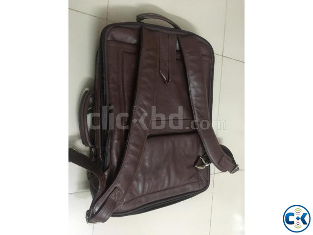 100 pure leather travel bag large image 0