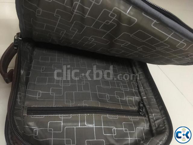 100 pure leather travel bag large image 2