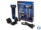 Kemei Km-6330 Double Battery 600mAh 3 in 1 Hair Clipper Groo