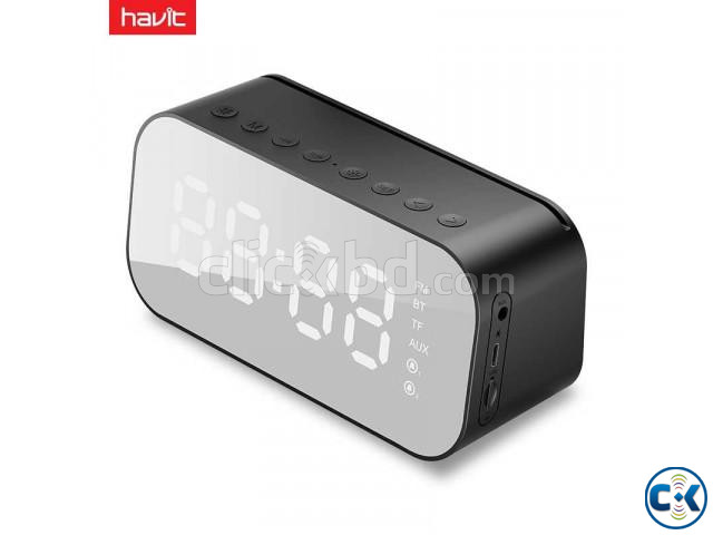 HAVIT MX701 Bluetooth Speaker Alarm Clock Wireless LED Displ | ClickBD large image 0