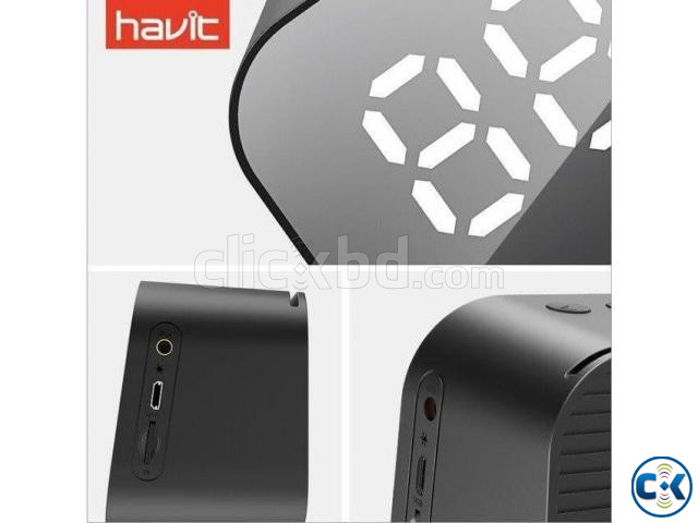 HAVIT MX701 Bluetooth Speaker Alarm Clock Wireless LED Displ | ClickBD large image 4