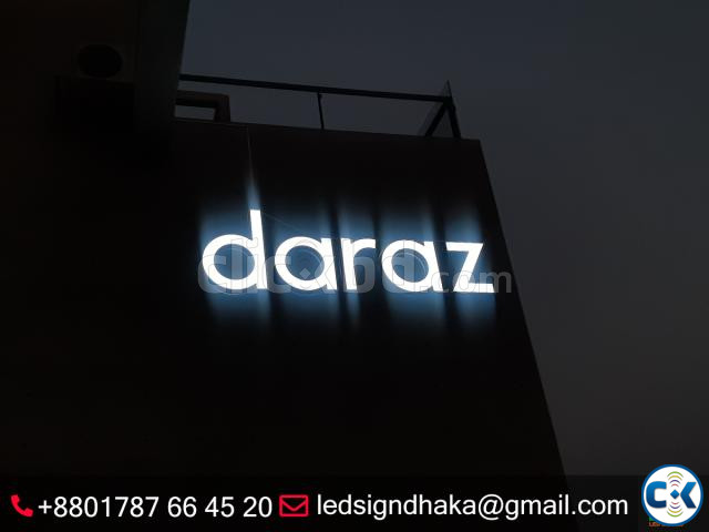 led sign and neon sign with acp board branding | ClickBD large image 1