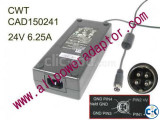 24V 6.25A 150W CWT CAD150241 AC Adapter Charger.