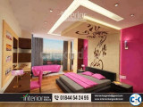 Flat Bedroom Interior Design in Bangladesh. Master Bedroom I