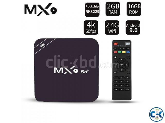 MX9 Android TV Box 5G WIFI 4 16GB Quad Core large image 3