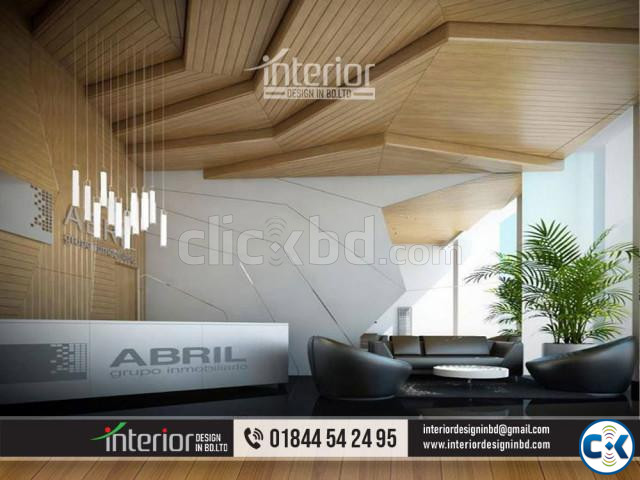 Modern reception ceiling Certain areas like the reception large image 3