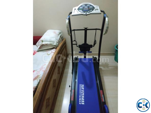 Manual Treadmill- Blue Black Color- Top Fitness Taiwan  | ClickBD large image 0