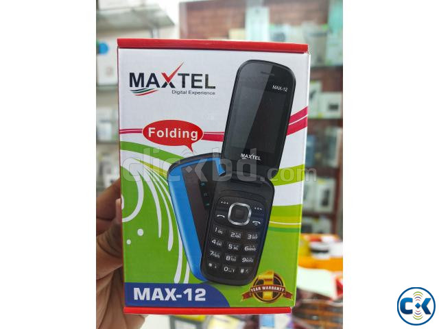 Maxtel Max12 Folding Phone Dual Sim with warranty large image 1