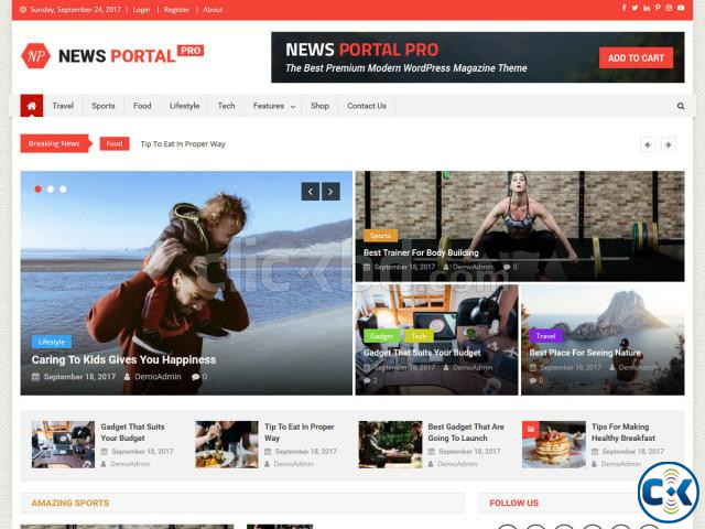E-commerce Website News Portal Package | ClickBD large image 1