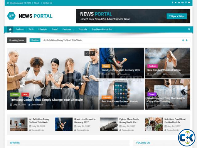 E-commerce Website News Portal Package | ClickBD large image 2