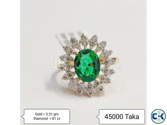 Diamond with gold Ring 50 off | ClickBD large image 0