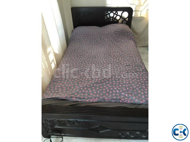 Double Bed with mattress | ClickBD large image 1