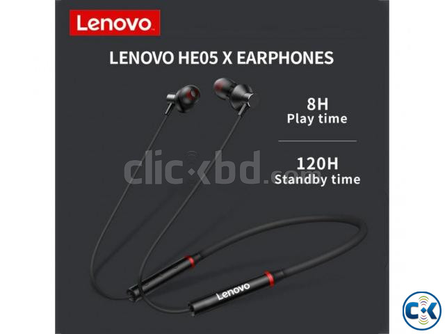 Lenovo HE05X Bluetooth 5.0 Neckband | ClickBD large image 3