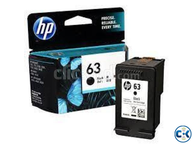 HP 63 Original Ink Black Cartridge With Box | ClickBD large image 0