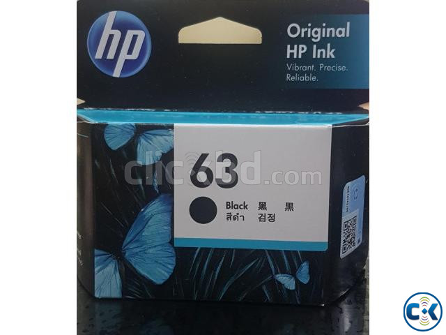 HP 63 Original Ink Black Cartridge With Box | ClickBD large image 2