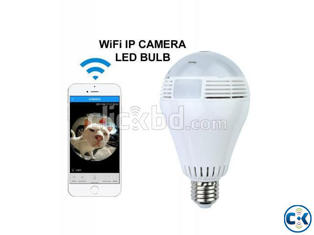 Wifi IP Camera Led-Bulb 360 Panoramic Spy Cam | ClickBD large image 0