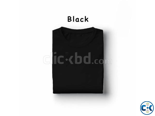 Mens solid half full sleeve T-Shirts | ClickBD large image 1