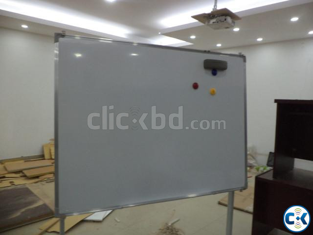 3 4 Feet Reversible Whiteboard Both Side Magnetic With Stand | ClickBD large image 3