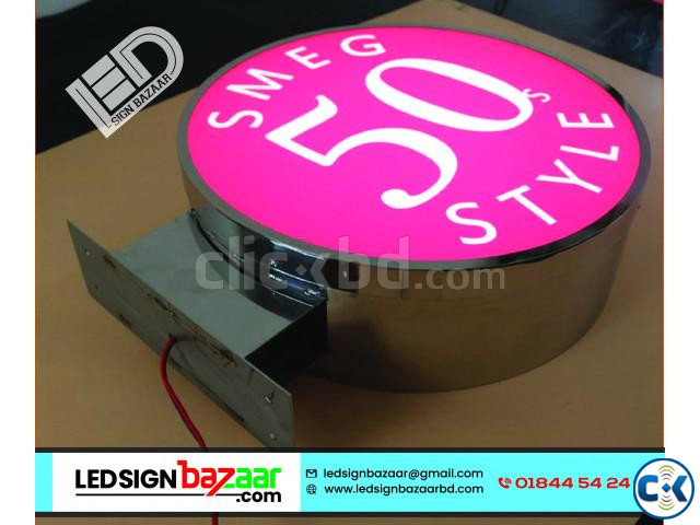 Bell Sign Board Led Round Sign Board | ClickBD large image 1