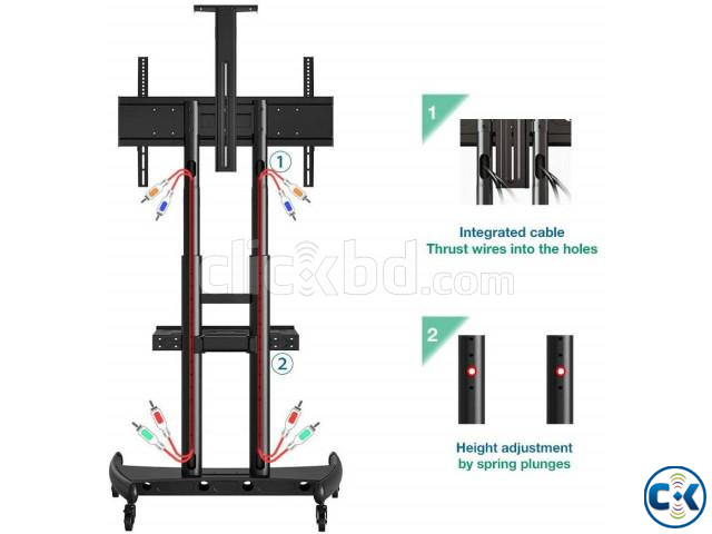 NB AVA1800-70-1P 55 to 100 Portable TV Trolley Stand Mount large image 0