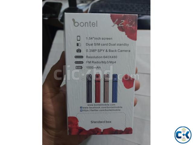 Bontel L2 Slim Phone Dual Sim Keypad Touch Free Silicon Cove | ClickBD large image 2