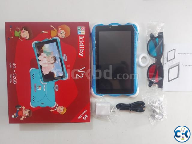 Kidiby V3 kids Tablet Pc Dual Sim 7 inch Display Wifi 4G wit | ClickBD large image 3
