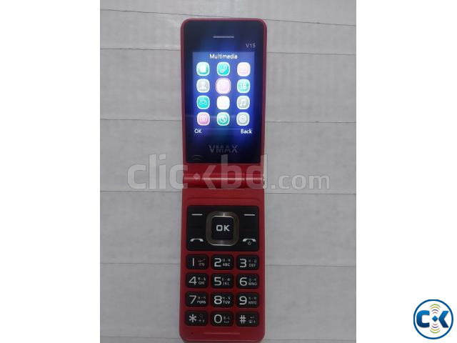 Vmax V15 Folding Phone Dual Sim With Warranty | ClickBD large image 2