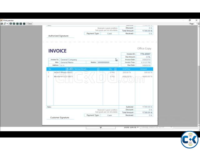 ERP INVOICE oftware offline Online With All Device | ClickBD large image 2